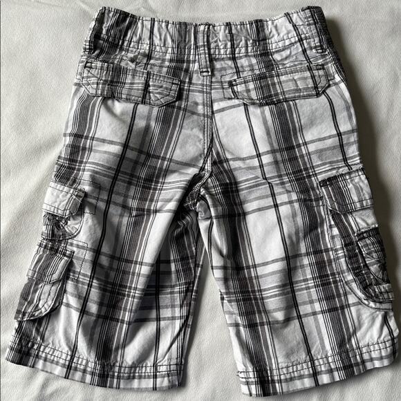Boys Lee Dungarees Zip Snap stripe Cargo shorts Size 7 - Picture 5 of 6